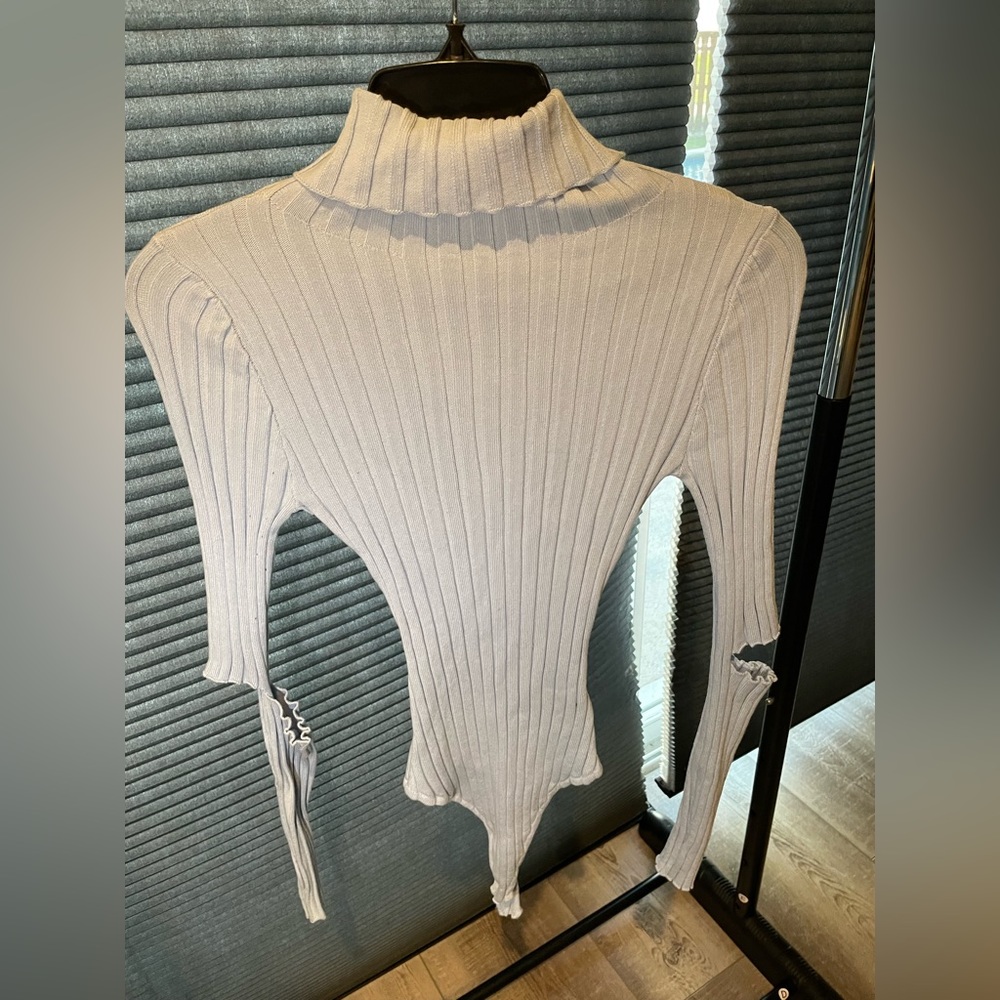 Long sleeve sweater bodysuit